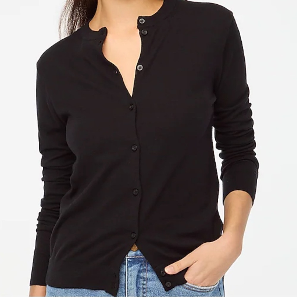 JCrew Factory Caryn Cardigan black size small